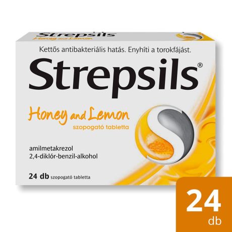 STREPSILS HONEY AND LEMON szopogató tabletta 24 db