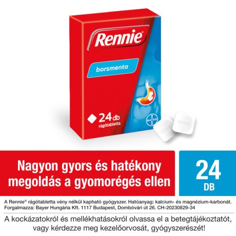 RENNIE rágótabletta 24 db