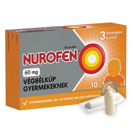 NUROFEN 60 mg végbélkúp gyermekeknek 10 db