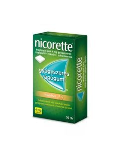 NICORETTE FRESHFRUIT GUM 4 mg gyógyszeres rágógumi 30 db