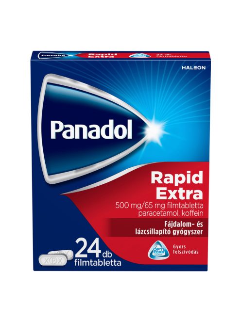 PANADOL RAPID EXTRA 500 mg/65 mg filmtabletta 24 db