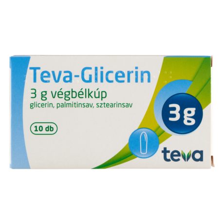 TEVA-GLICERIN 3 g végbélkúp 10 db