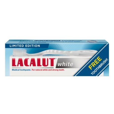 LACALUT WHITE fogkrém 75 ml + fogkefe