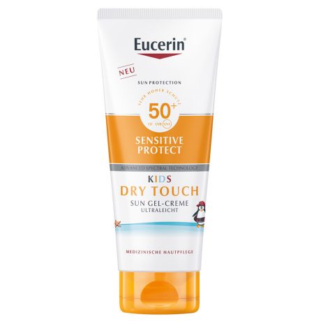 EUCERIN SUN kids sensitive protect dry touch gyereknapozó gél-krém SPF50+ 200 ml