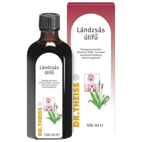 DR. THEISS LÁNDZSÁS ÚTIFŰ PLANTAGO LANCEOLATA folyékony étrend-kiegészítő 100 ml