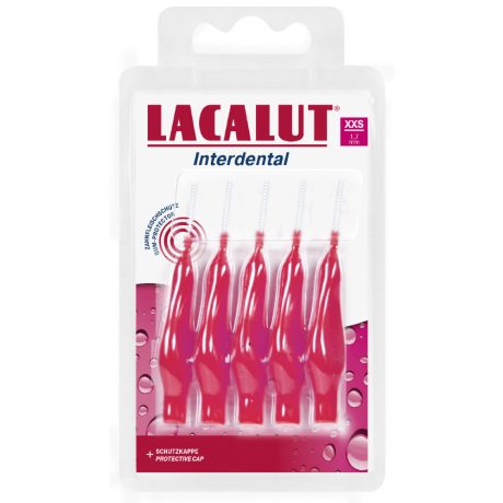 LACALUT INTERDENTAL fogköztisztító kefe védőkupakkal XXS 5 db