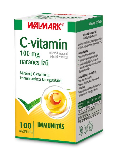 Walmark C-vitamin 100 mg narancs ízű rágótabletta 100 db