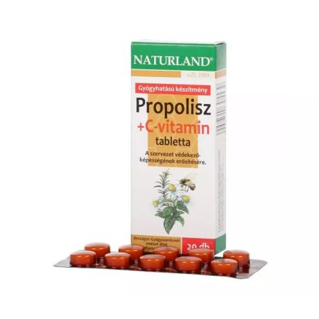 NATURLAND PROPOLISZ + C-VITAMIN tabletta 20 db