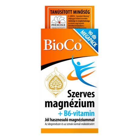 BIOCO SZERVES MAGNÉZIUM + B6 VITAMIN tabletta 90 db