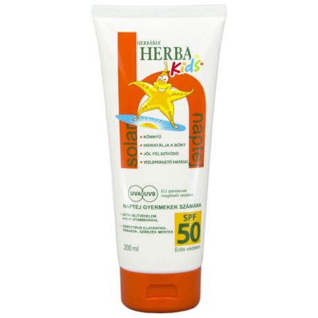 HERBÁRIA SPF50+ naptej gyermekeknek 200 ml