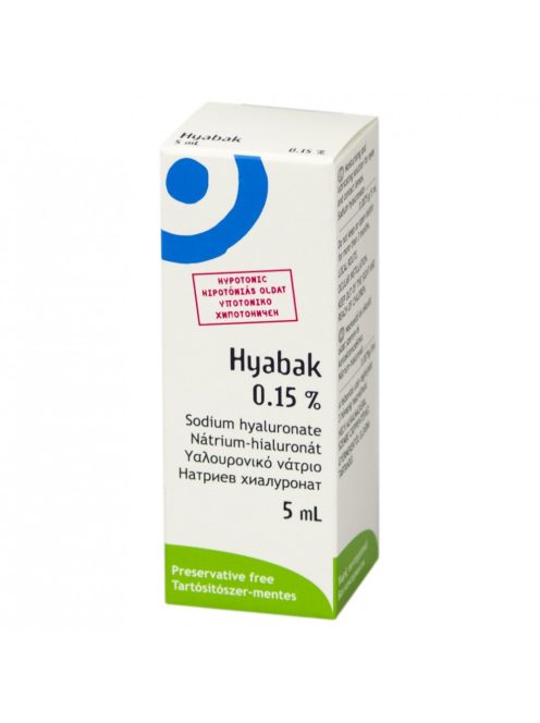 HYABAK 0,15% NEDVESÍTŐ szemcsepp 5 ml