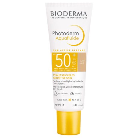 BIODERMA PHOTODERM SPF50+ AQUAFLUIDE világos színezett krém 40 ml