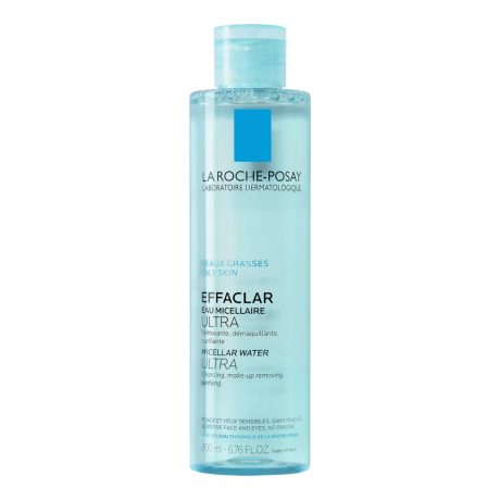 LA ROCHE-POSAY EFFACLAR ULTRA micellás arctisztító zsíros, érzékeny bőrre 200 ml