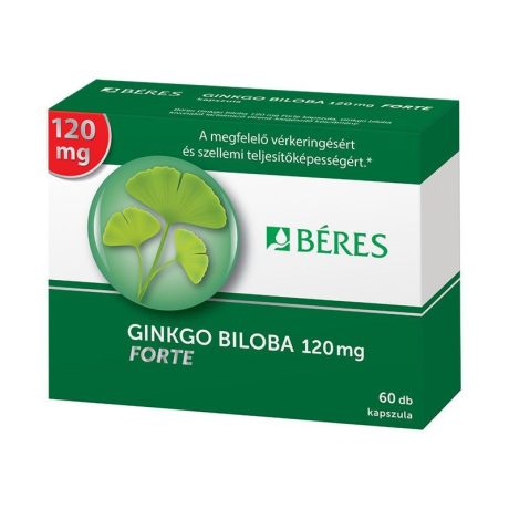 BÉRES GINKGO BILOBA 120MG FORTE KAPSZULA 60 DB