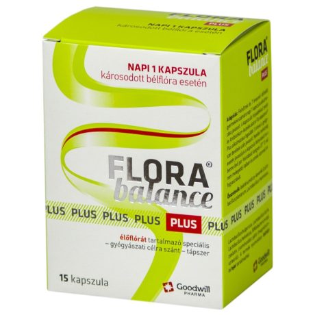 FLORABALANCE PLUS élőflórás étrendkiegészítő kapszula 15 db