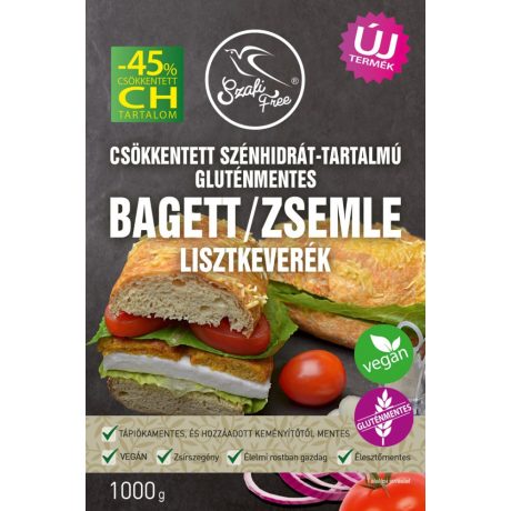 SZAFI FREE csökkentett szénhidrát-tartalmú bagett/zsemle lisztkeverék 1000 g