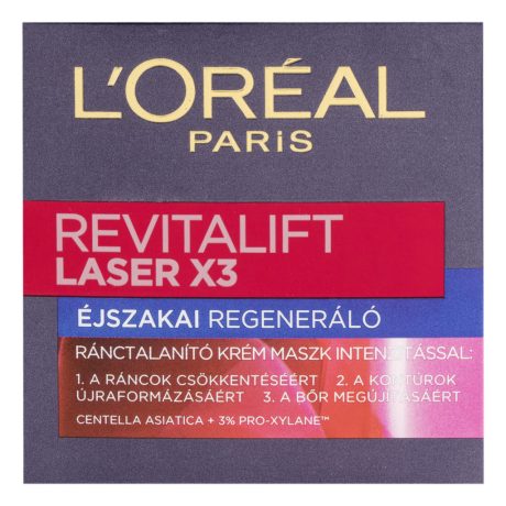 L' ORÉAL Paris Revitalift Laser x3 Éjszakai krém 50 ml