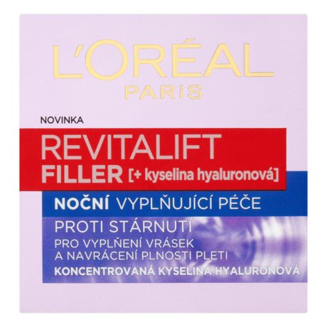 L' ORÉAL Paris Revitalift Filler (HA) Ránctalanító, Feltöltő éjszakai krém 50 ml