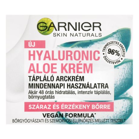 GARNIER Skin Hyaluronic Aloe gél 50 ml száraz és érzékeny bőrre