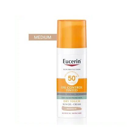 EUCERIN SUN FF50+ oil control krémgél közepes 50 ml